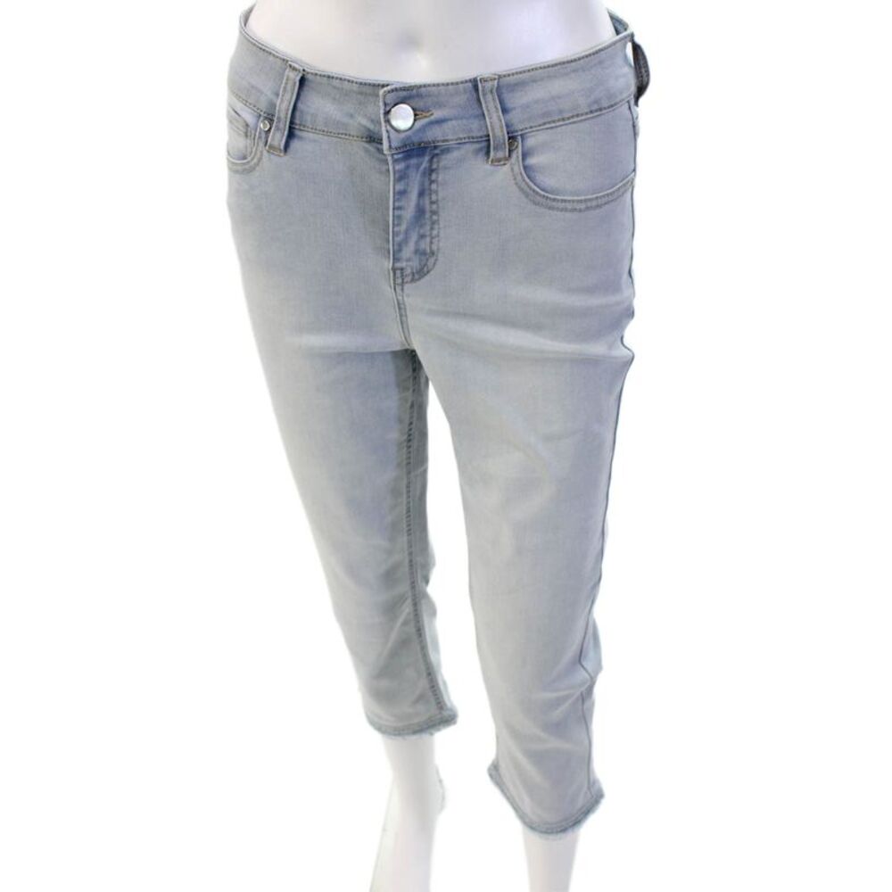 Renuar Womens Cropped Gray High Rise Jeans Size 4